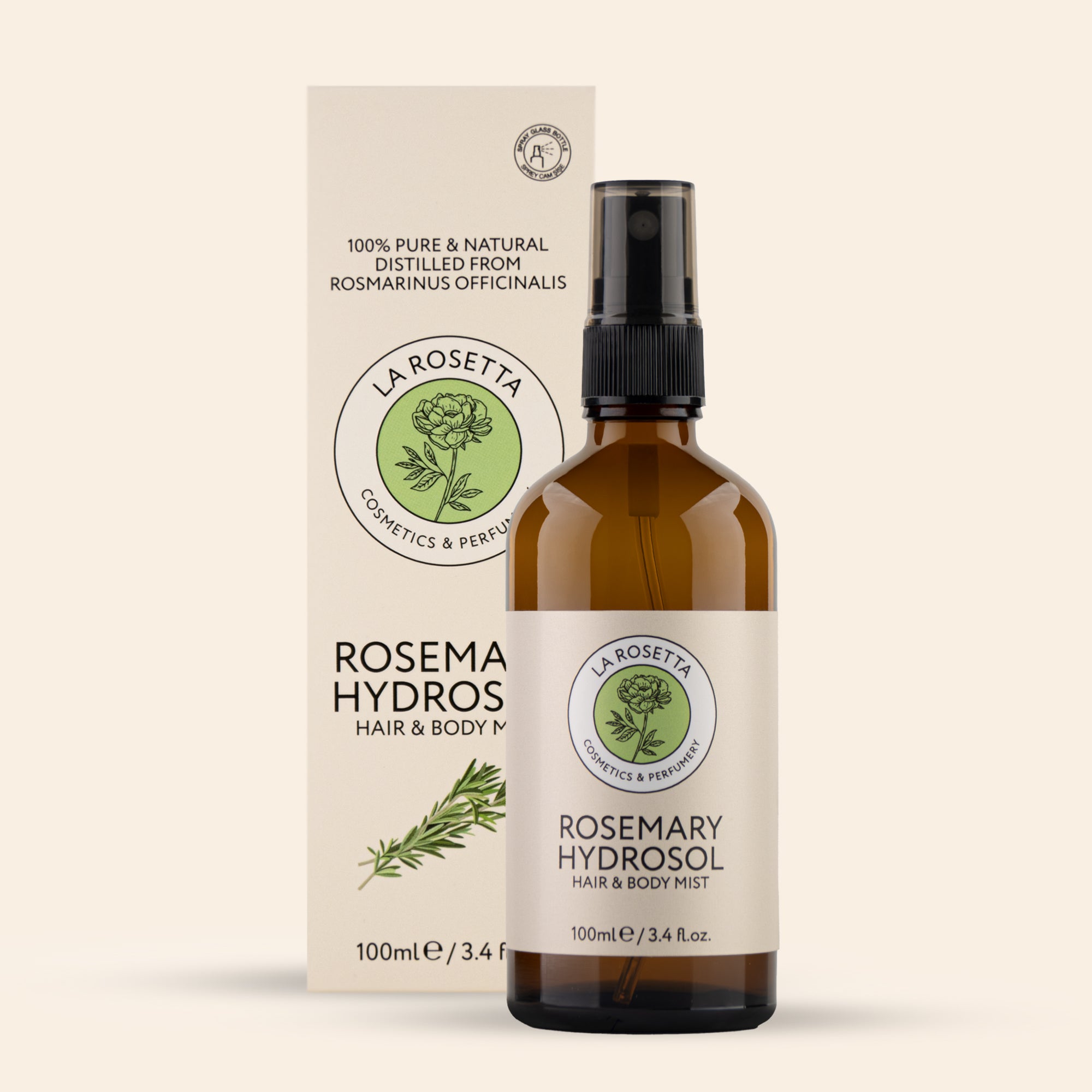 %100 Doğal Biberiye Hidrosolü 100 ML | Saç ve Vücut Spreyi