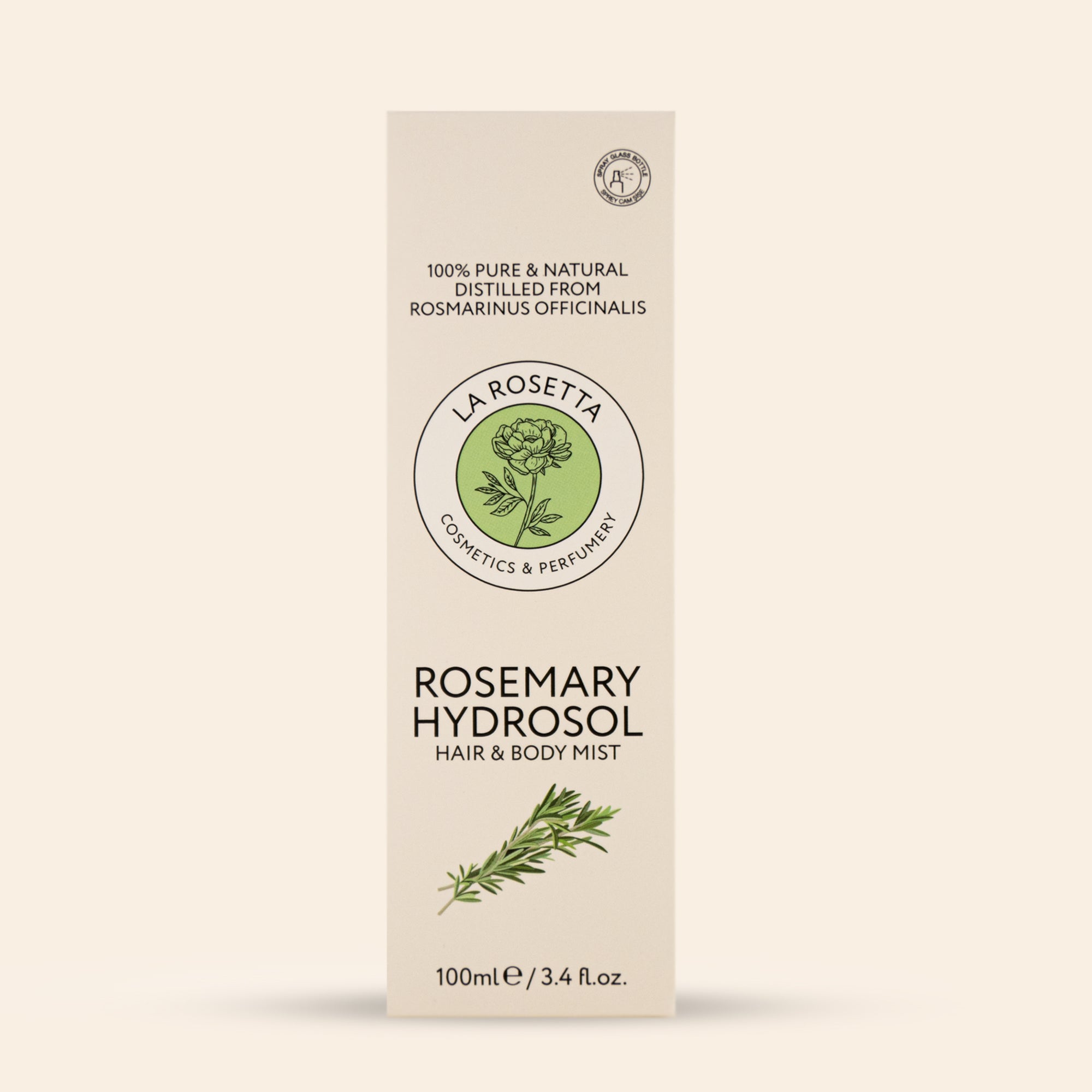 %100 Doğal Biberiye Hidrosolü 100 ML | Saç ve Vücut Spreyi